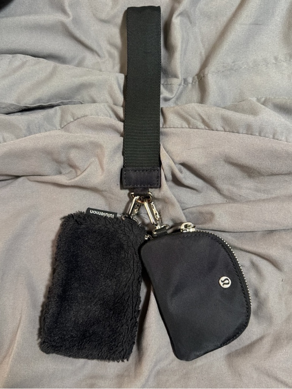 lululemon athletica Black Keychain Pouch Set